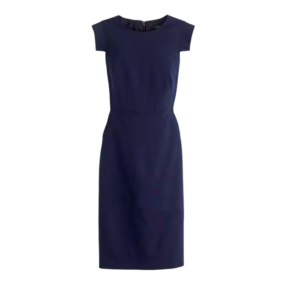 J.Crew The Resume Sheath Dress in Navy Blue